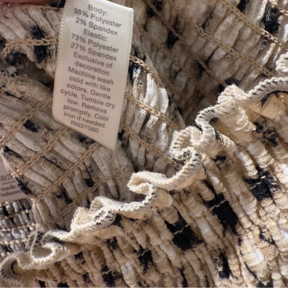 Cato Smocked Boho Maxi Dress Plus Size 18W/20W Cottagecore Boho Indie Summer - Picture 9 of 9